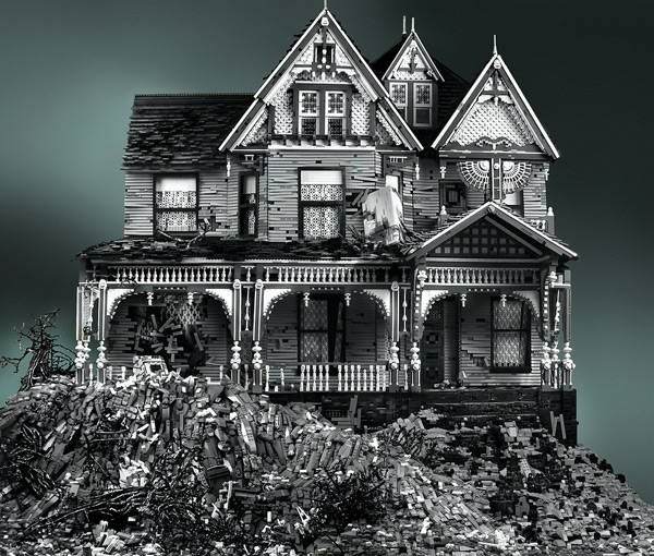 Spooky House LEGO Sculpture