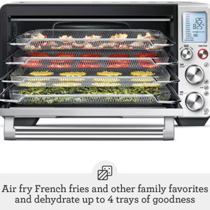 Breville the Smart Oven® Air Fryer Pro, Convection Countertop Oven, Air Fryer Toaster Oven Combo, BOV900BSS, Brushed Stainless Steel