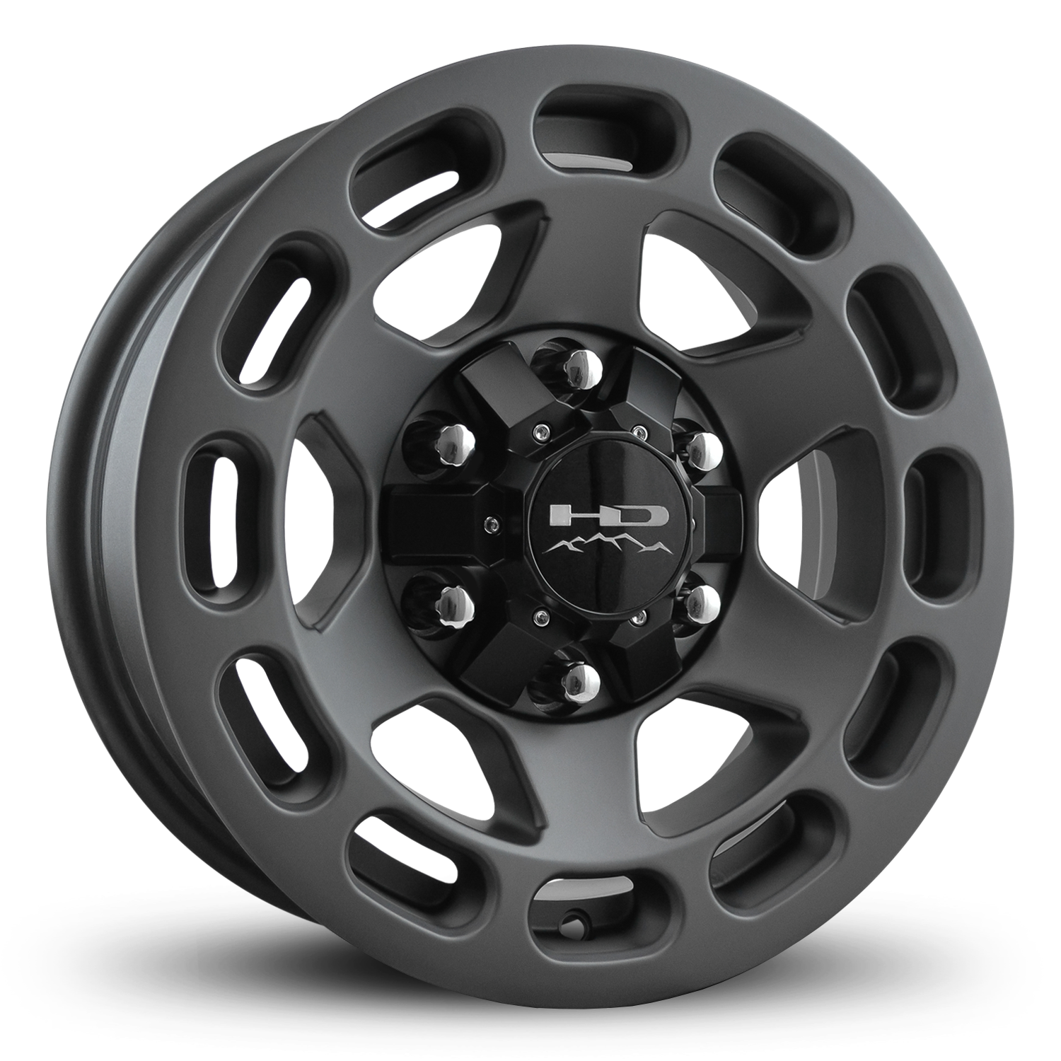 HD Off-Road Patriot Custom Trailer Wheel & Tire packages in 15x6.0 in 6 lug All Satin Grey for Unility, Boat, Car, Construction, Horse, & RV