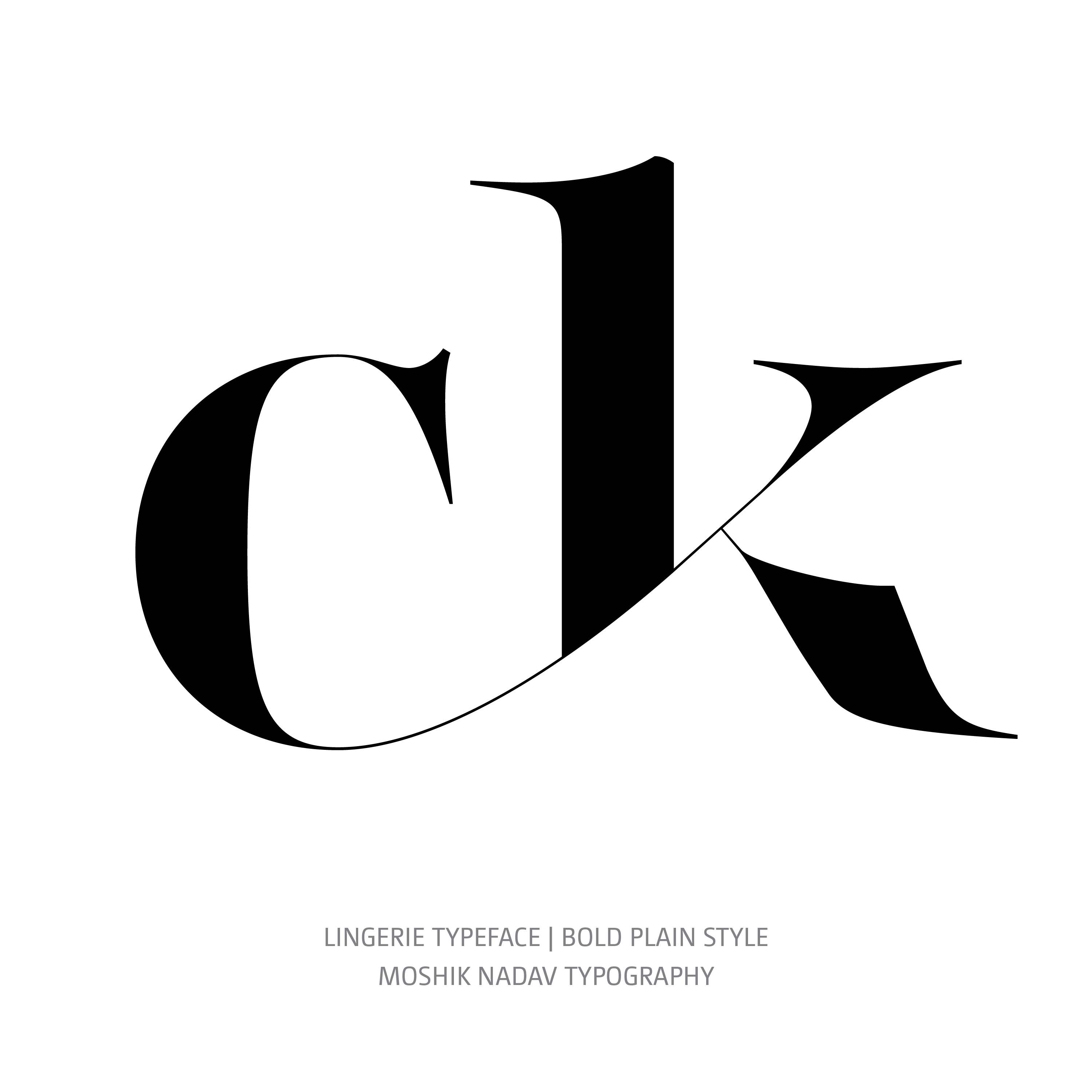 Lingerie Typeface Bold Plain glyph