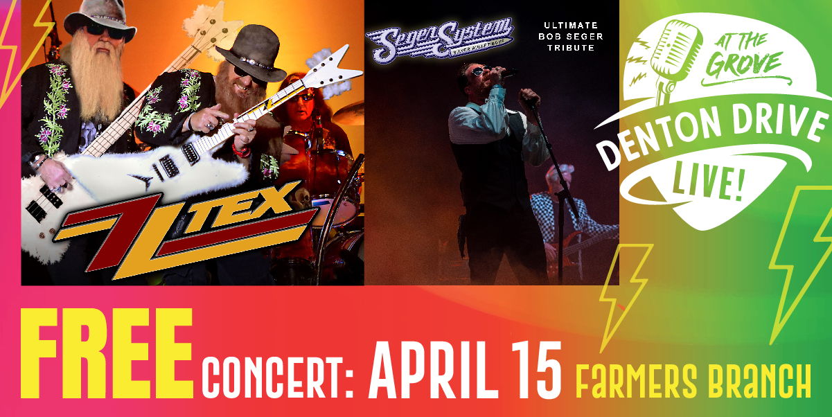 Denton Drive Live: FREE Concert with ZZ Tex & Seger System promotional image