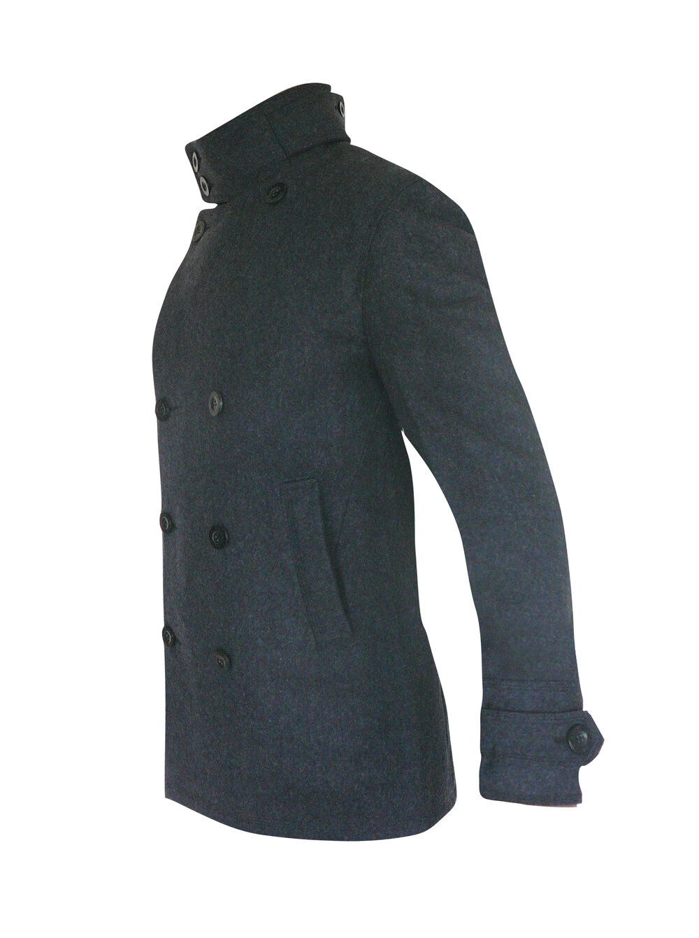 BARCELONA - Charcoal LEATHER and WOOL - Image 4