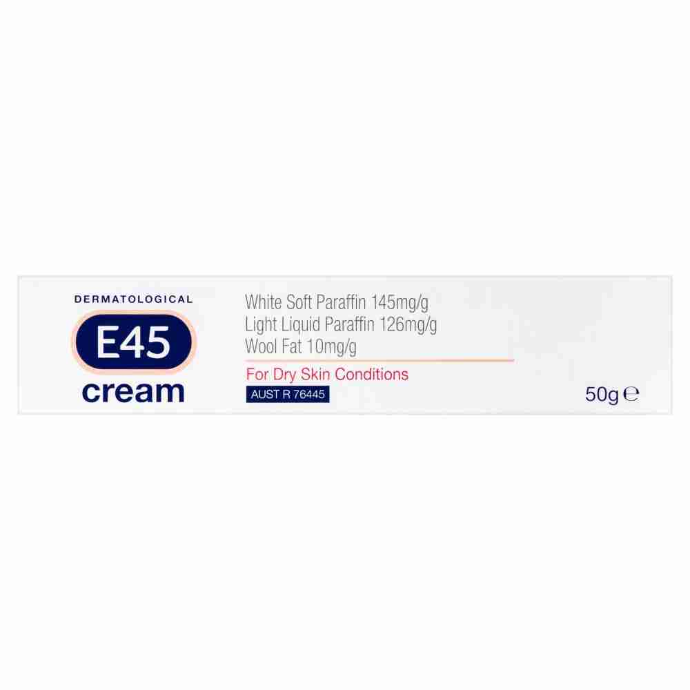 E45 Moisturising Cream for Dry Skin & Eczema 50g - Image 3