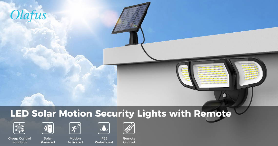 Olafus LED Solar Motion Lights
