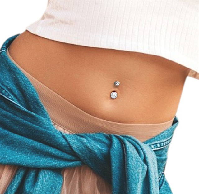 New diamond belly piercing designs from Pobjoy Diamonds