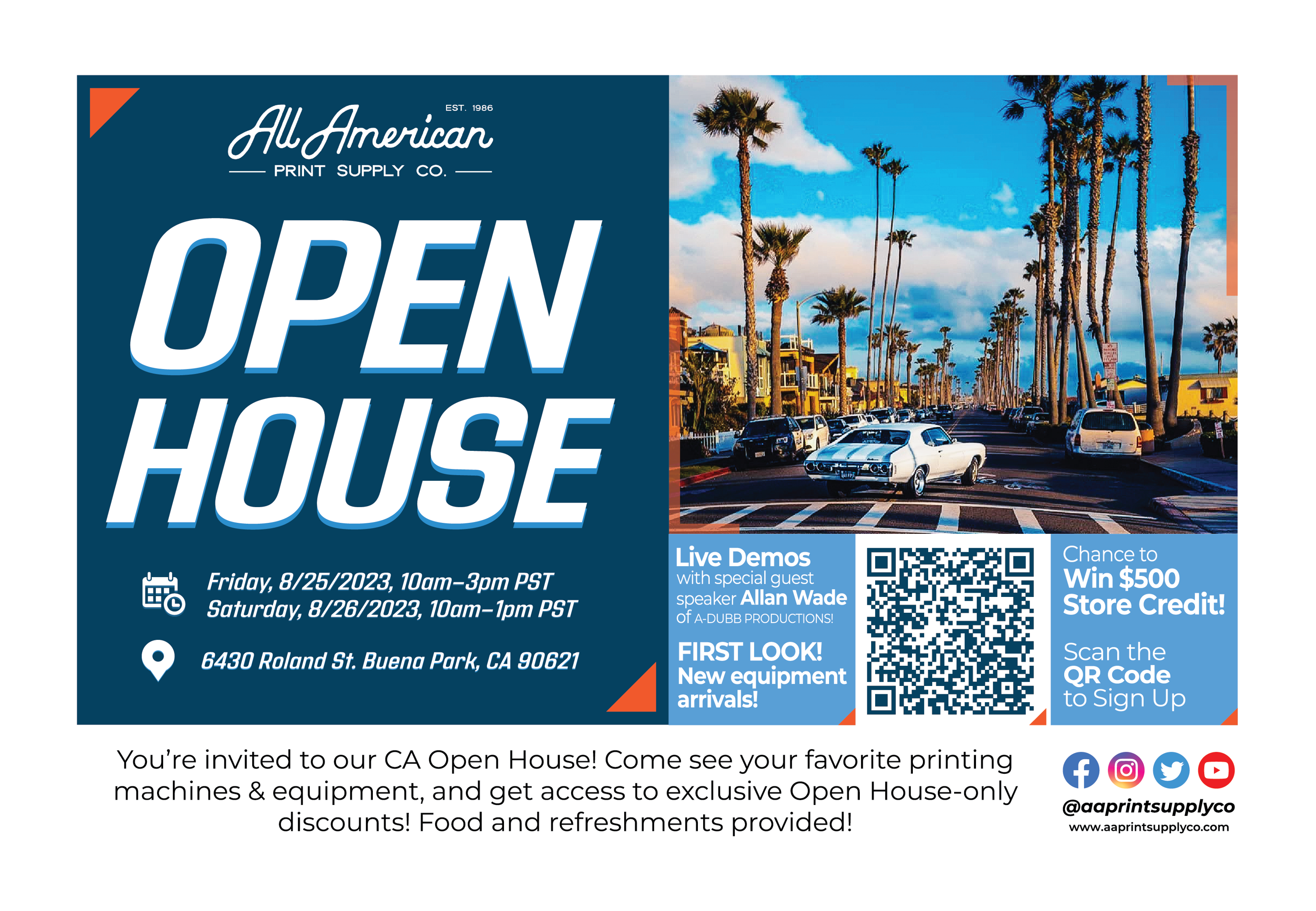 all american Print supply co open house buena park ca