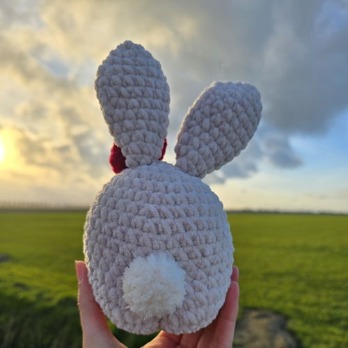 LoveHugBunny - English - Crochet pattern (PDF download) - In love Valentine's bunny heart amigurumi easy Valentines Day gift buttocks booty