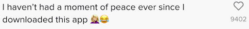 WaterSlyde TikTok comments - "I haven't had a moment of peace ever since I downloaded this app."