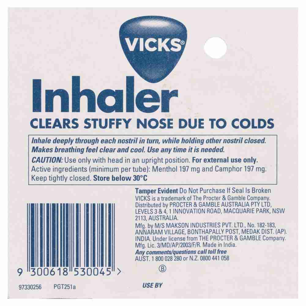 Vicks Nasal Decongestant Inhaler 0.5Ml - Image 3