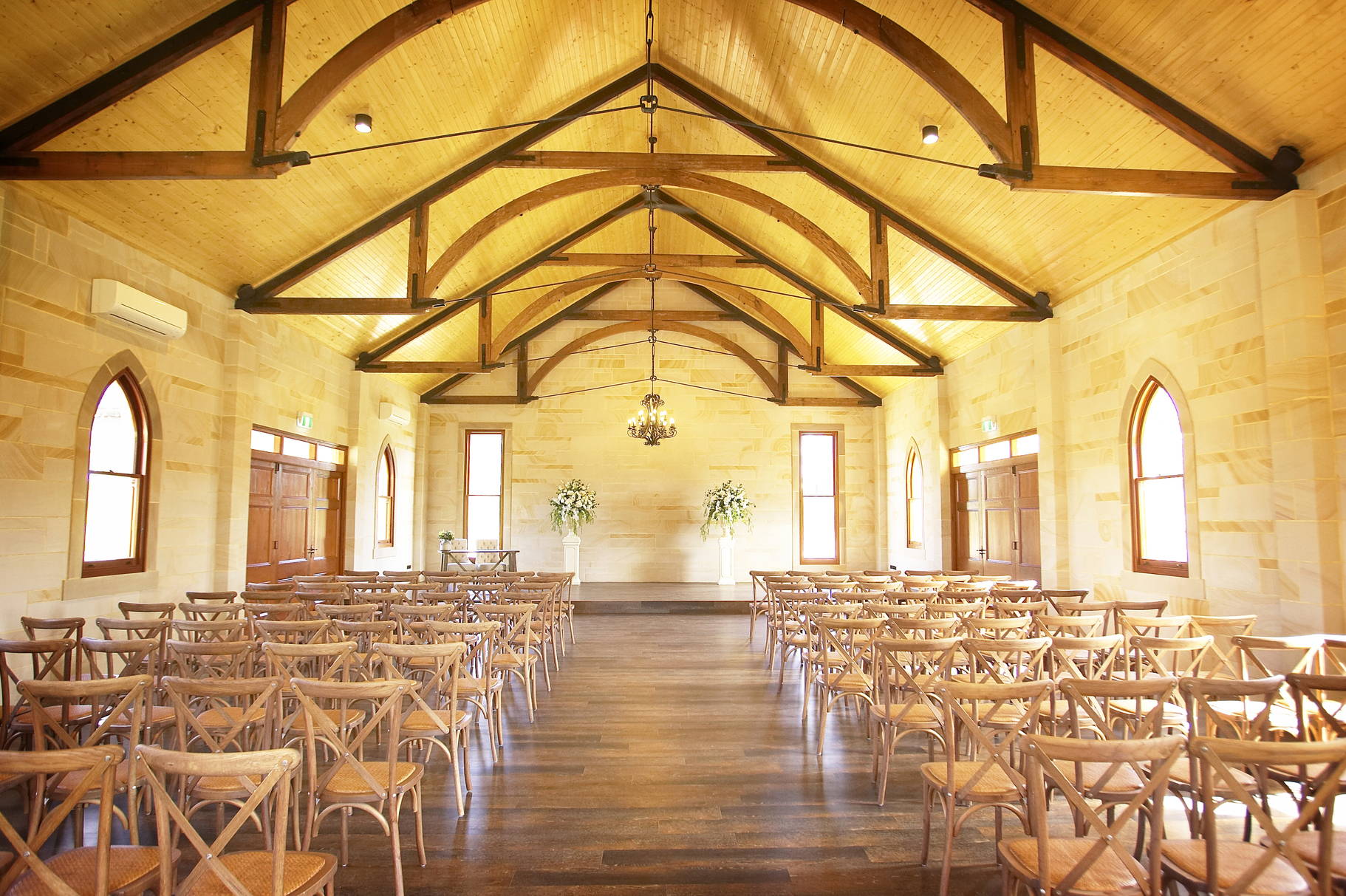 Beautiful photo of inside Peterson House Wedding Chapel in Hunter Valley Winery