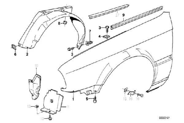 E30 Front Quarter Panel Rust Repair Kit