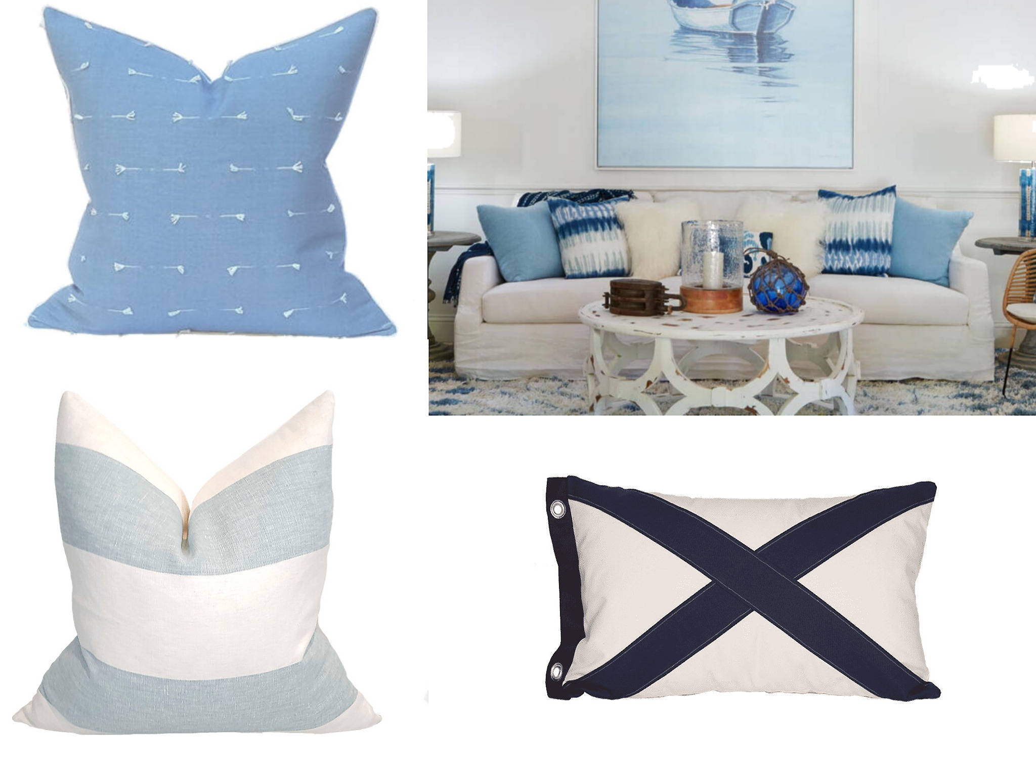 coastal style pillows