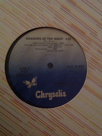 Pat Benatar - Shadows Of The Night Chrysalis Records Pr...