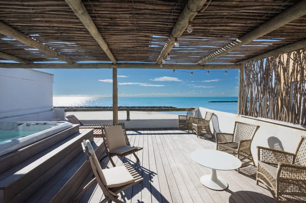 Villa Carnonface a la mer au 1er