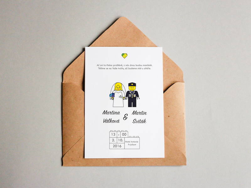 lego weddings invitation