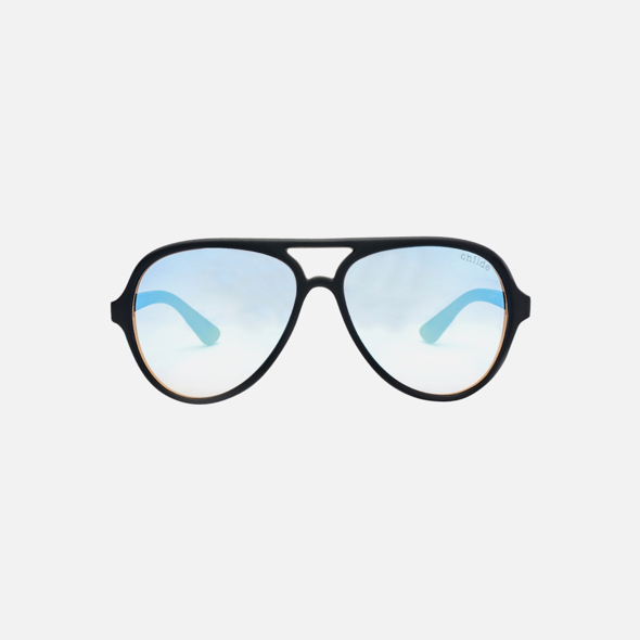 DELETE Matte Black | Double Gradient Rose / Sky Blue Mirror Flash Lensr Balloon Flight