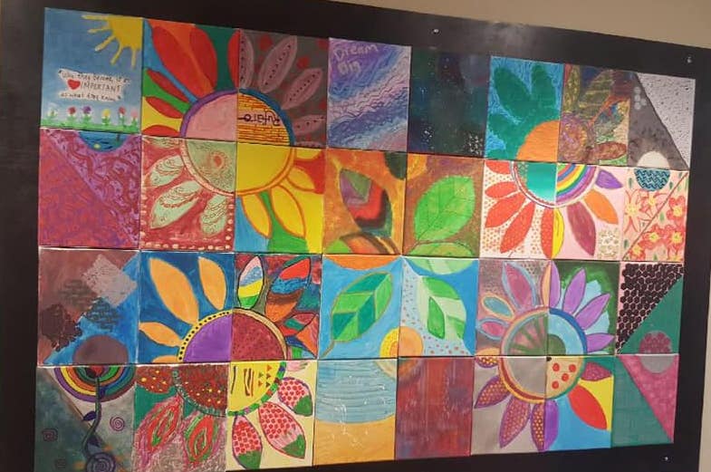 "Shared Vision" is a beautiful work of art created by each and every member of our staff.  