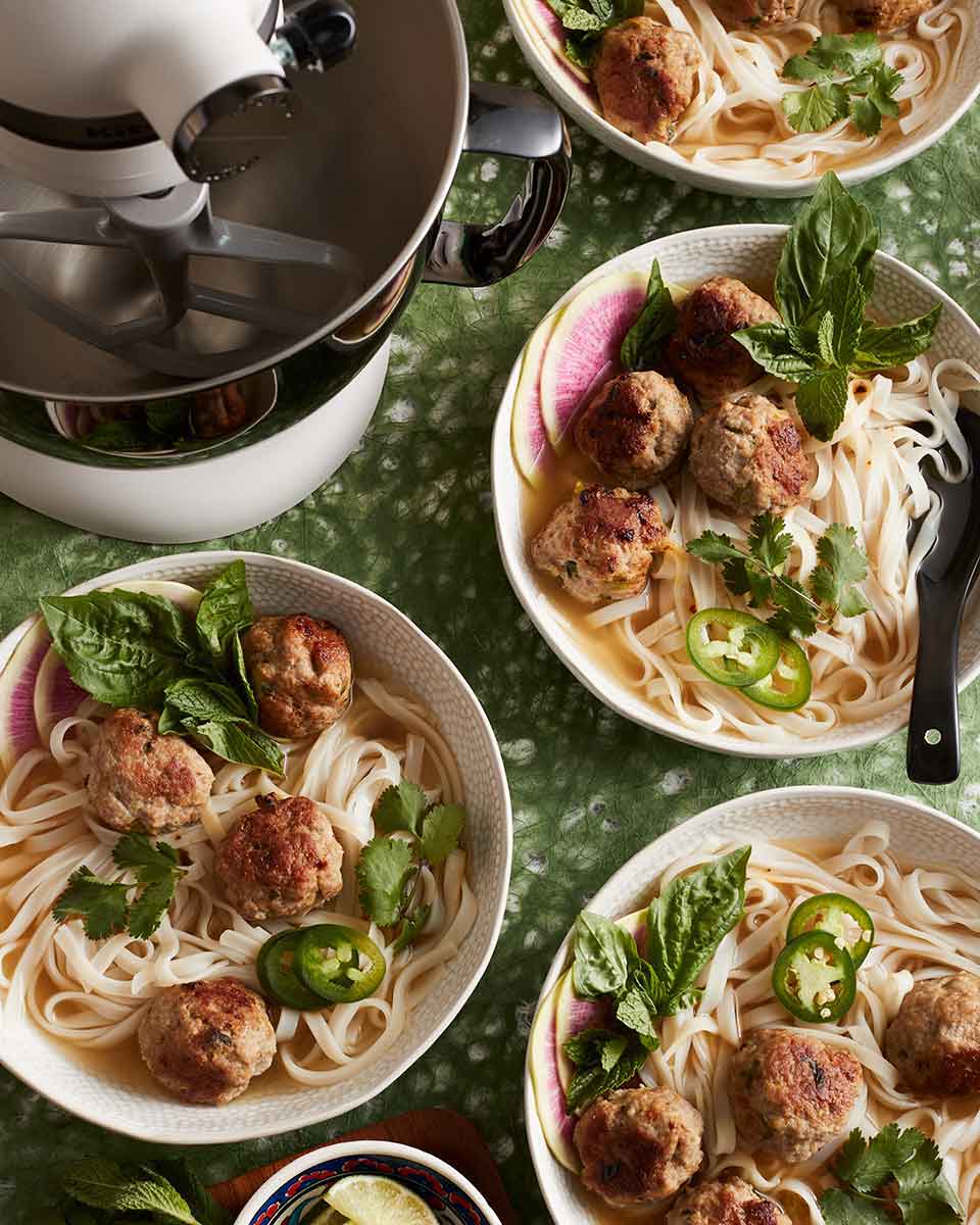 Pork & Ginger Meatball Pho Recipe by KitchenAid | Minimax