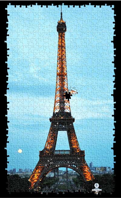 Создание пазла при помощи фильтра в Фотошоп