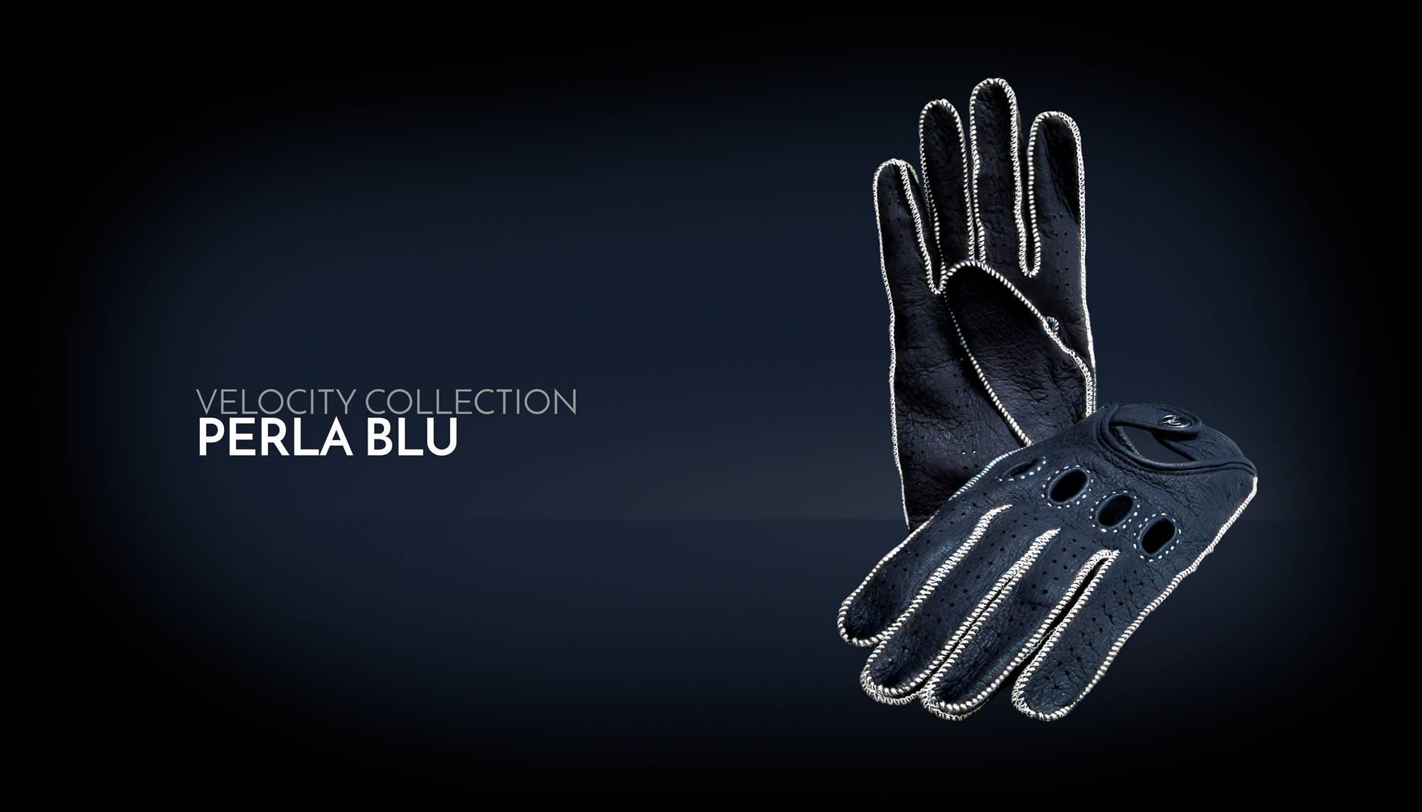 Blue Driving Gloves