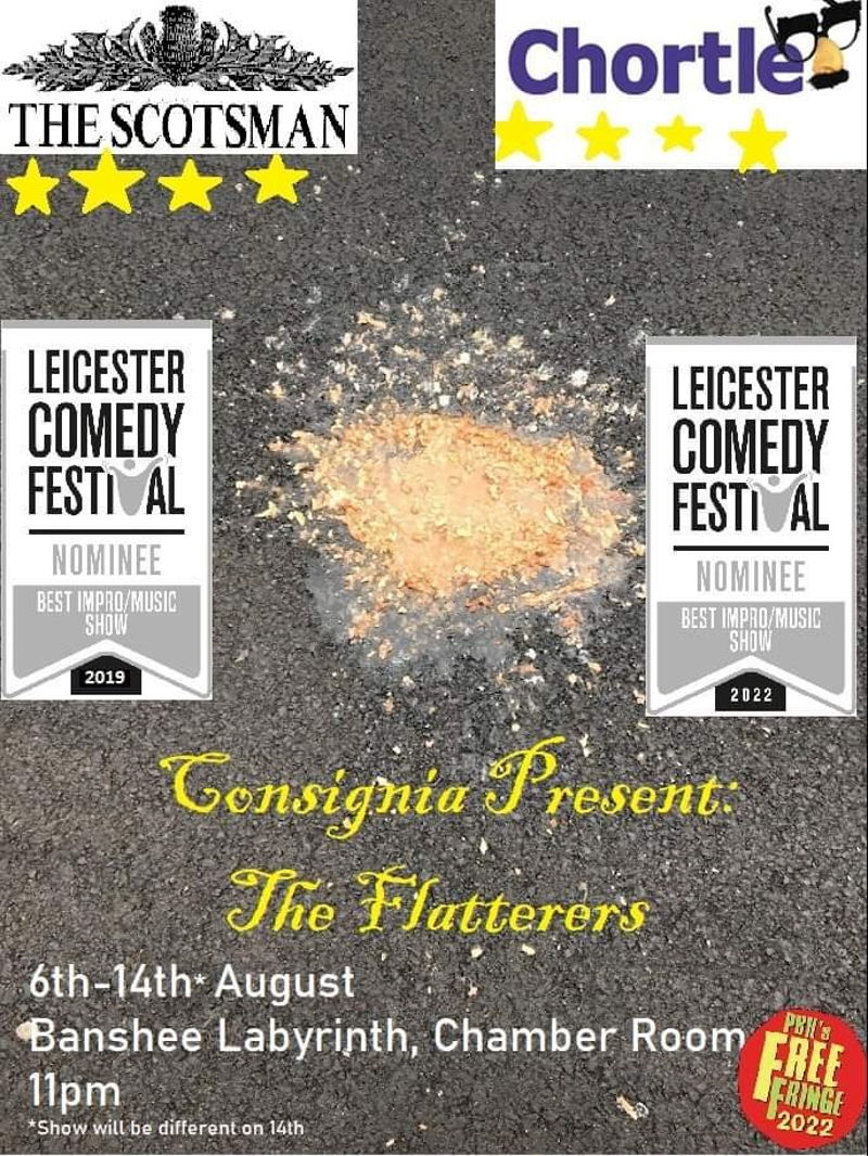 The poster for Consignia Present: The Flatterers