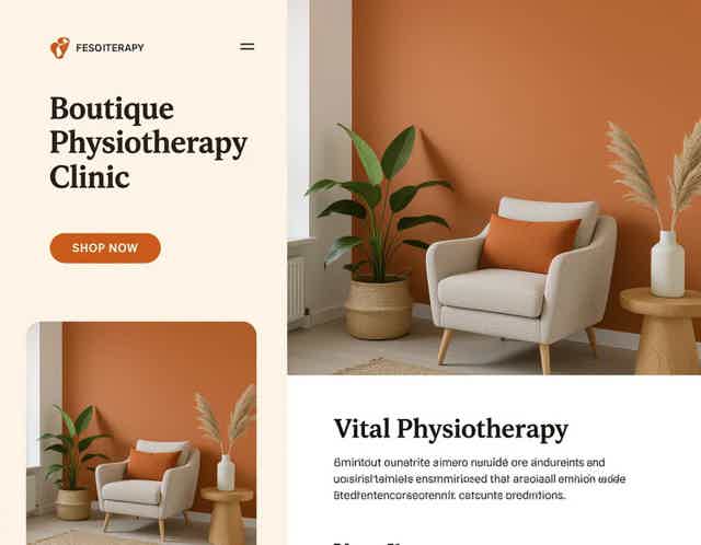 Vital Physiotherapy clinic waiting area