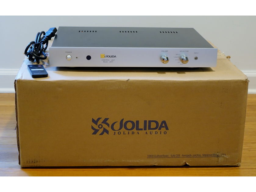 Jolida JD5T tube preamp with remote - silver