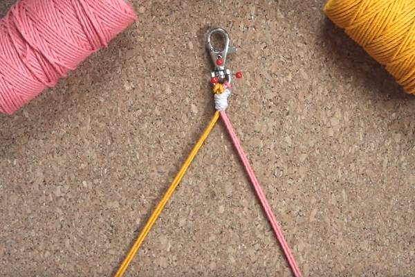 DIY face mask holder lanyard tutorial image 11
