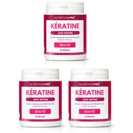Kératine & Biotine - Complexe Beauté - Lot de 3