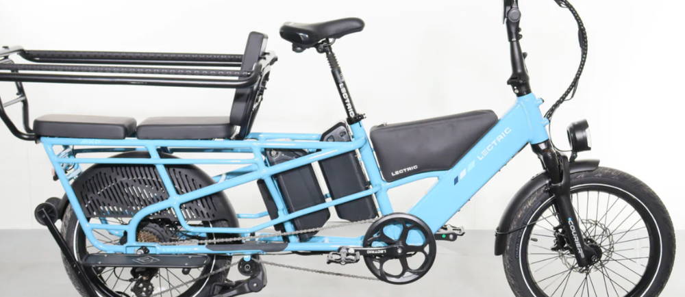 a Lectric XPedition2 Dual-Battery electric cargo bike