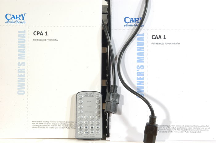 CARY AUDIO CAA-1 & CPA-1 CARY AMP & PRE w/BOXES etc. MINT!