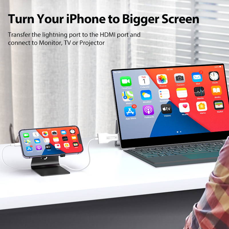 UCable - iPhone Lightning to HDMI Cable For TV Monitor Projector | UPERFECT