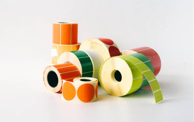 Thermal transfer labels supplied on rolls by Go2Products