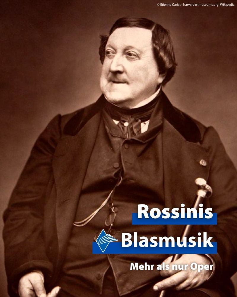 🎼 Rossinis Blasmusik 🎼

Gioachino Rossini war weit mehr als ein Opernkomponist: Auch für Blasorchester schuf er beeindruckende Märsche, Pas redoublés und Fanfaren, die im 19. Jahrhundert in ganz Europa gespielt wurden.

In der Juli/August-Ausgabe der
