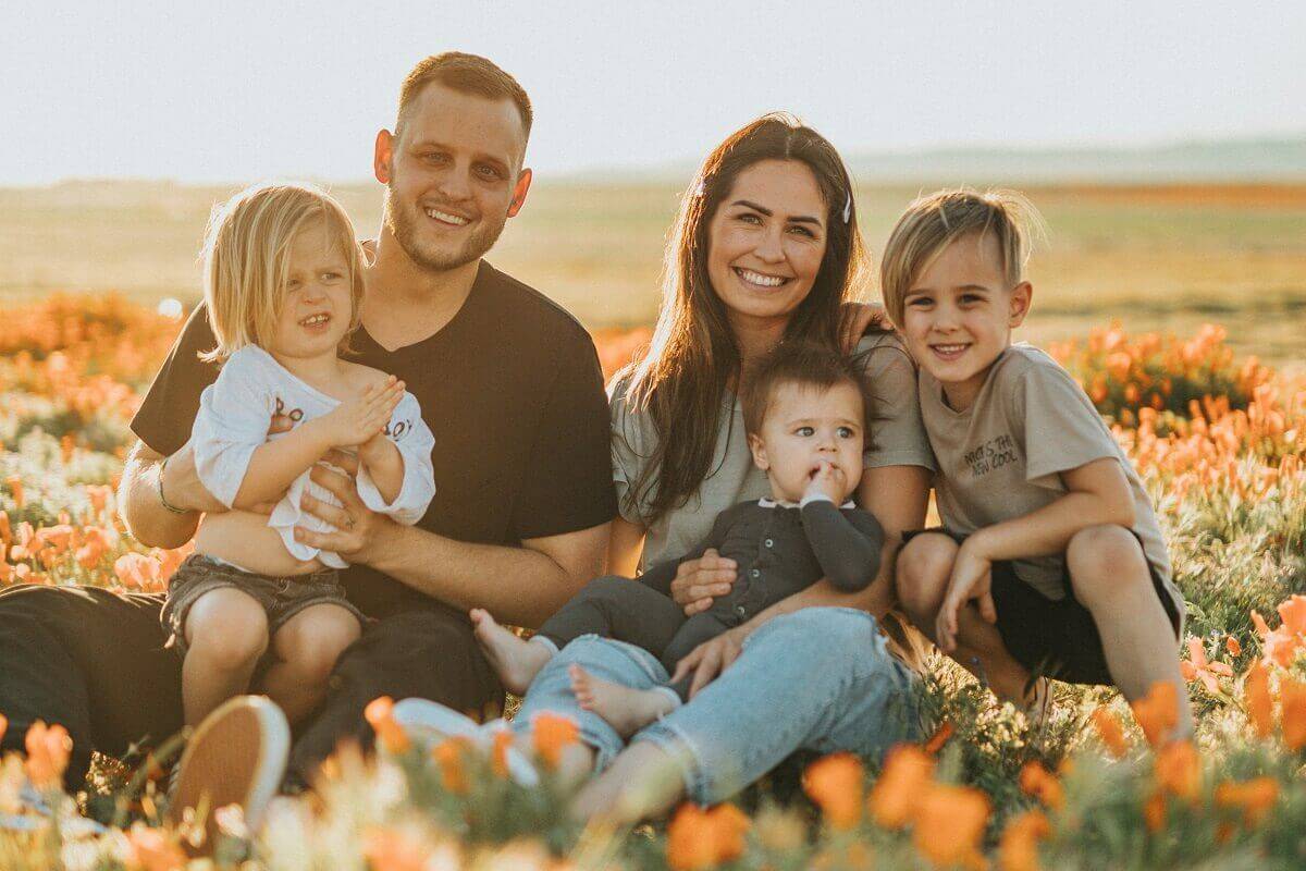 Fotoshooting als Valentinstagsgeschenk für die Familie