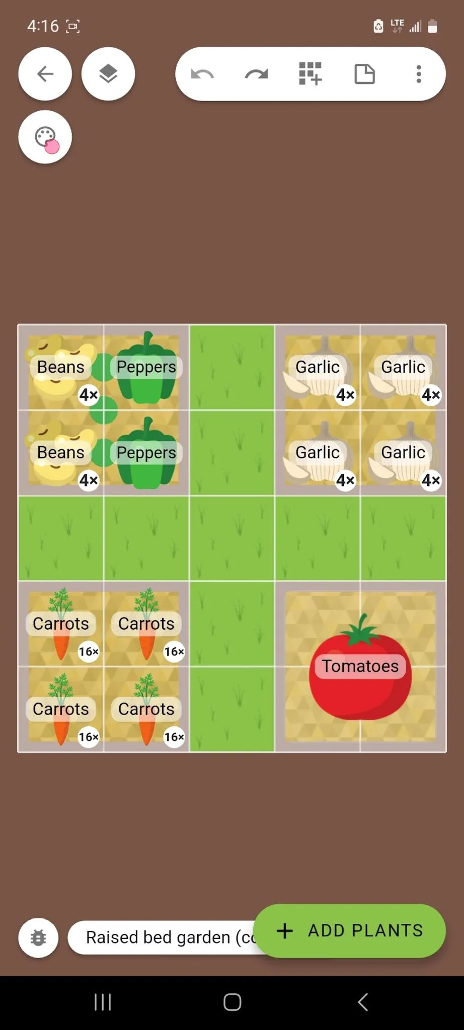 Open the Background/Foreground Menu