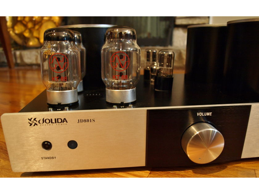 Jolida  JD801S   1 year old amp, upgraded Silver/black excellent condition with new JJKT88, upgraded vintage tubes