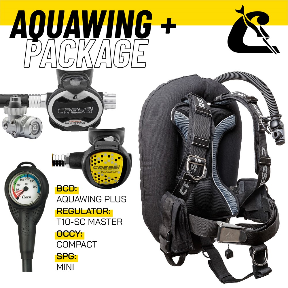 Cressi Aquawing Plus T10 Master Hardware Package