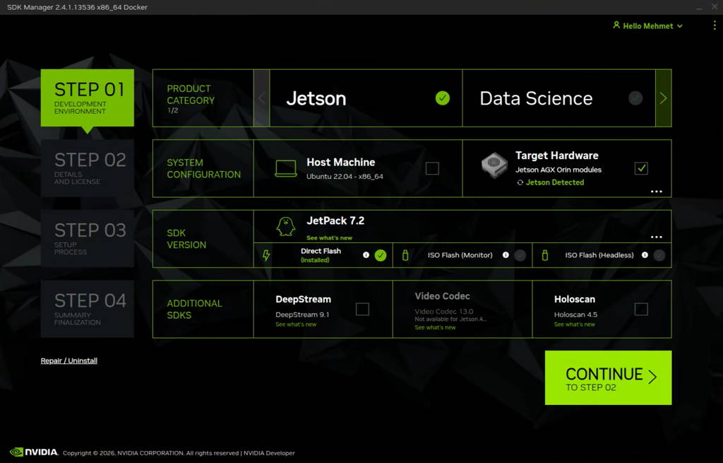 SDK Manager step-1