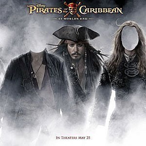 Фотошоп PSD исходник для монтажа - пираты карибского моря