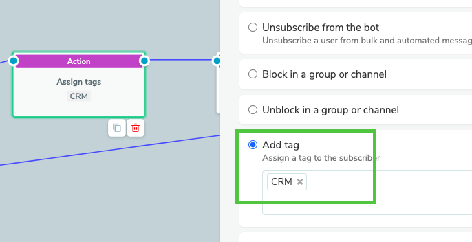 Automation of tagging a contact 