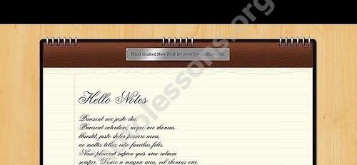 Блокнот PSD - редактирование макета в Фотошоп