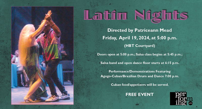 Palomar Performing Arts presents Latin Nights