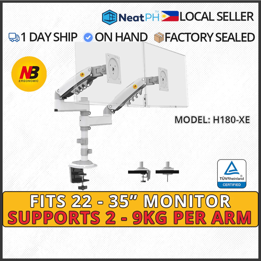 North Bayou H180 Dual Monitor Arm