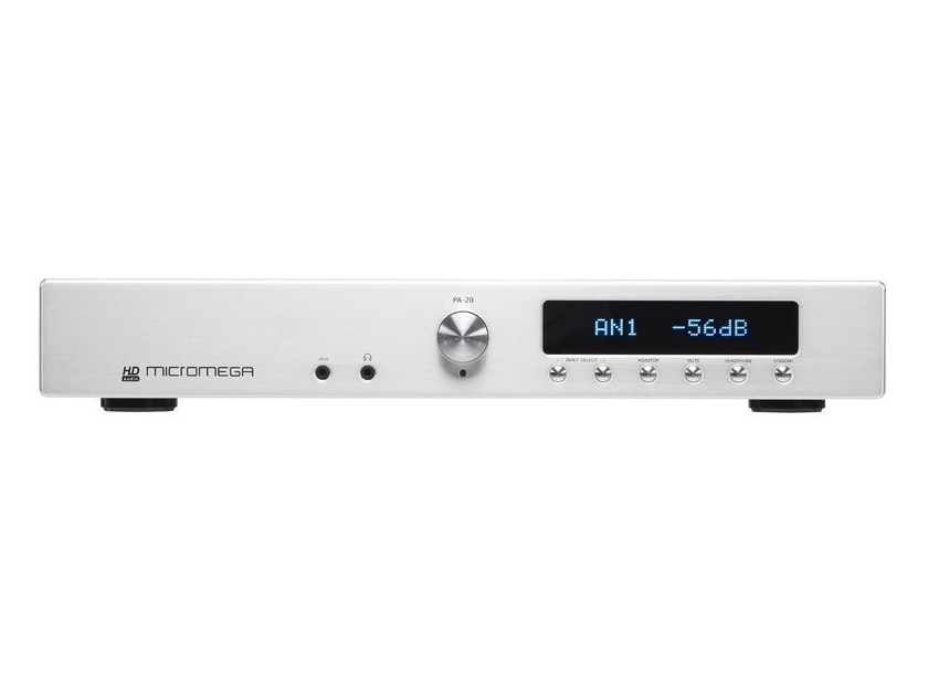 MicroMega PA-20 Stereo Preamplifier (Silver) Manufacturer Refurb; Full Warranty; 71% Off; Free Shipping