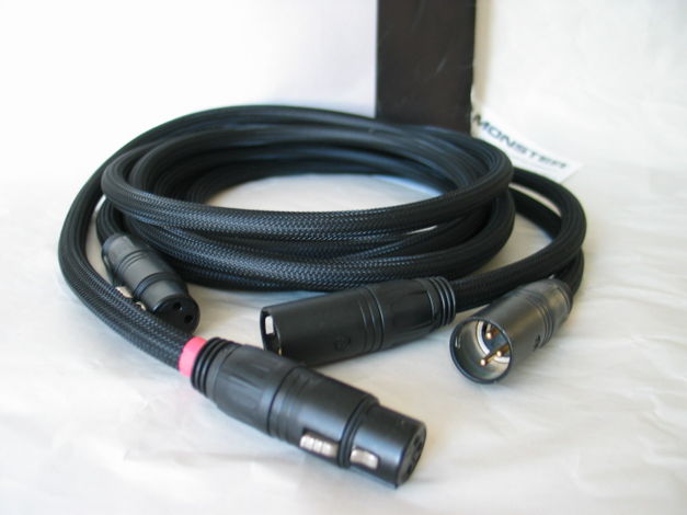 2m XLR new Monster cable M Series M1000i ultimate XLR B...