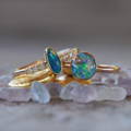 Custom gold gemstone rings