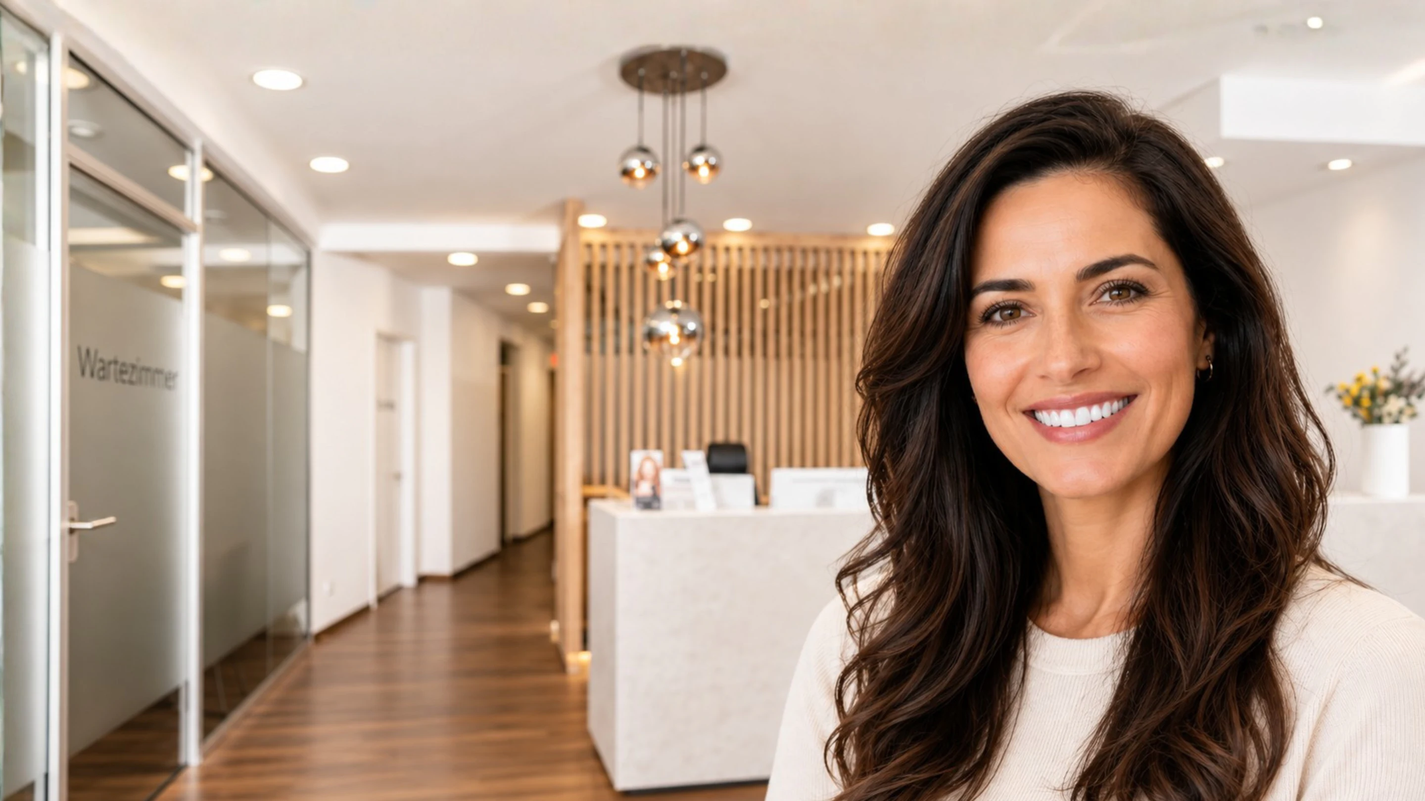 happy woman smiling