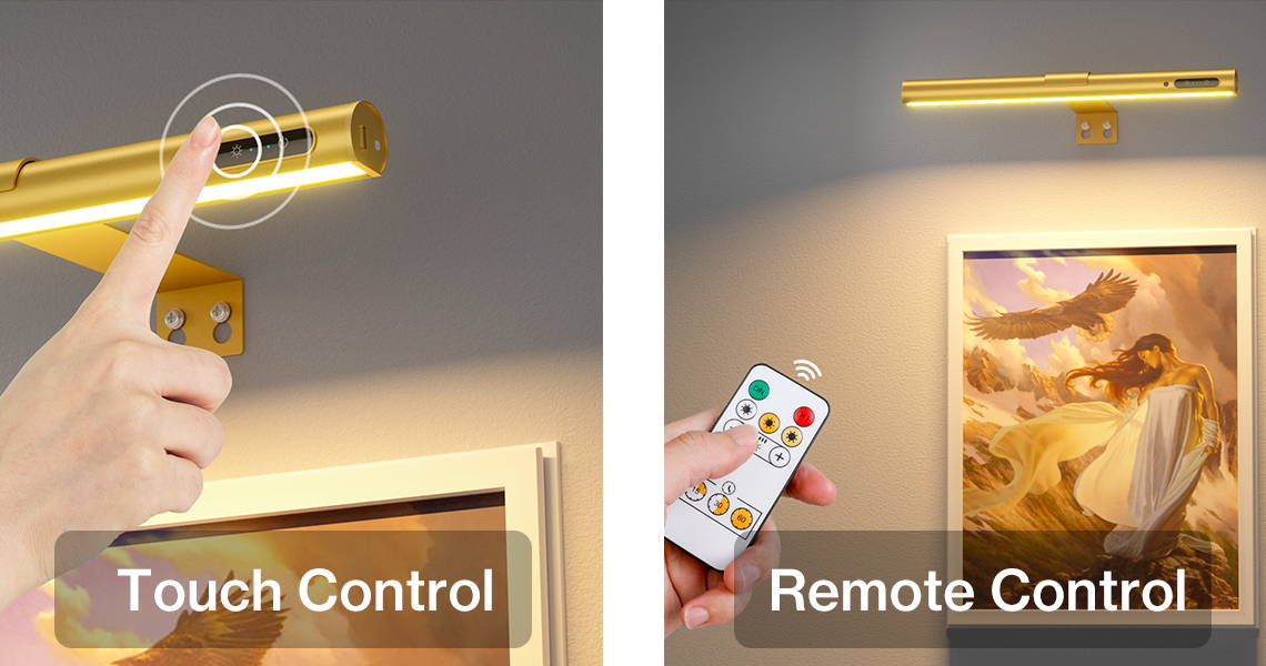 Touch and Remote Control LED Wireless Rechargeable Lights