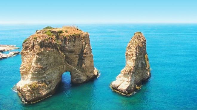 Pigeon Rocks, Beirut, Lebanon